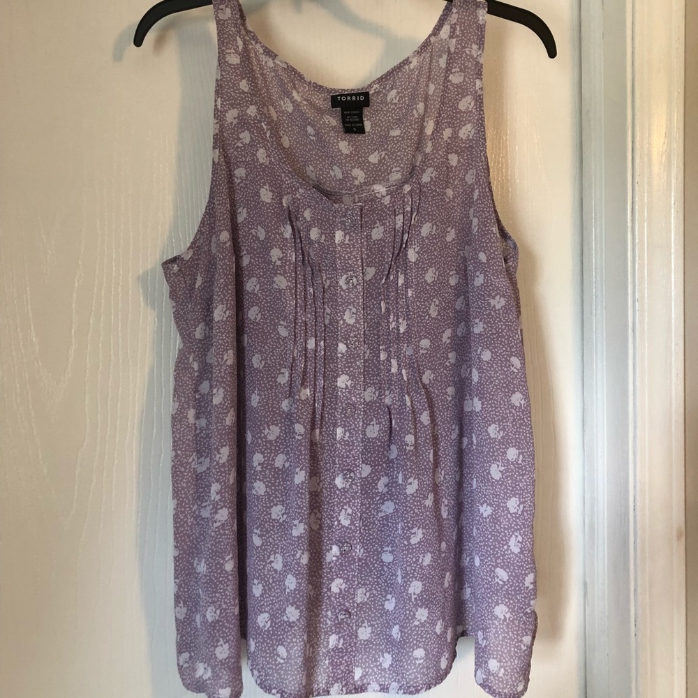 Lavender Torrid tank top size 0